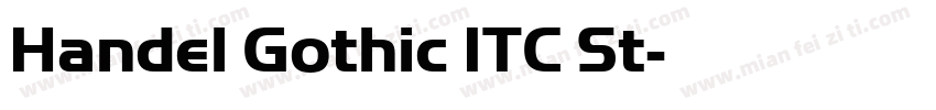 Handel Gothic ITC St字体转换